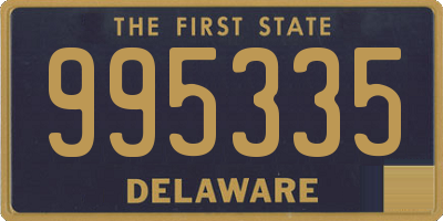 DE license plate 995335