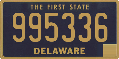 DE license plate 995336