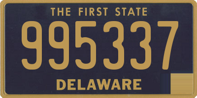 DE license plate 995337