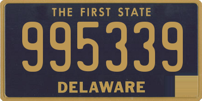 DE license plate 995339