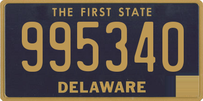 DE license plate 995340