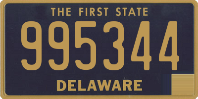 DE license plate 995344