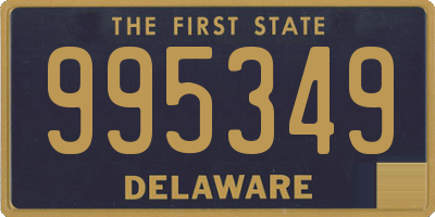 DE license plate 995349