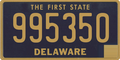 DE license plate 995350