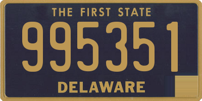 DE license plate 995351