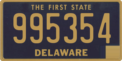 DE license plate 995354