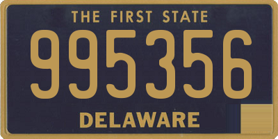 DE license plate 995356