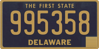 DE license plate 995358