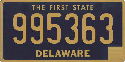 DE license plate 995363