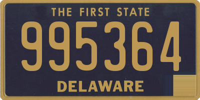 DE license plate 995364