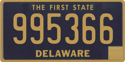 DE license plate 995366