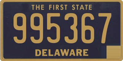 DE license plate 995367