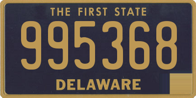 DE license plate 995368