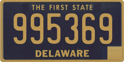 DE license plate 995369