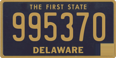 DE license plate 995370