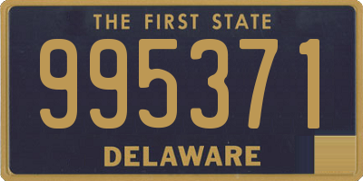 DE license plate 995371