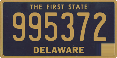 DE license plate 995372