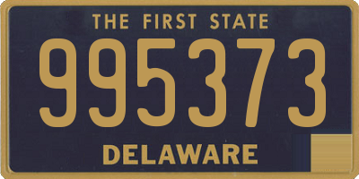 DE license plate 995373