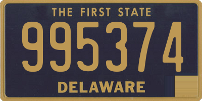 DE license plate 995374