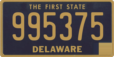 DE license plate 995375