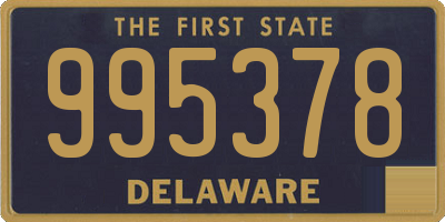 DE license plate 995378