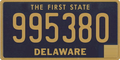 DE license plate 995380