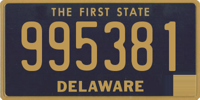 DE license plate 995381