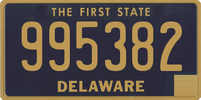 DE license plate 995382