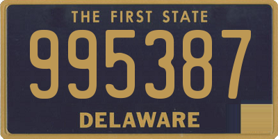 DE license plate 995387