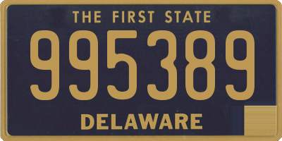 DE license plate 995389