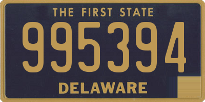 DE license plate 995394