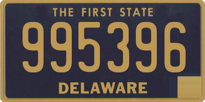 DE license plate 995396