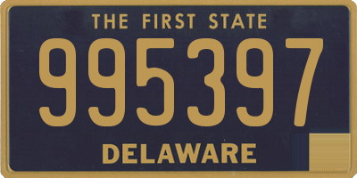 DE license plate 995397