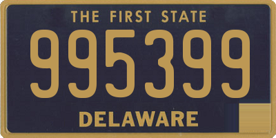 DE license plate 995399