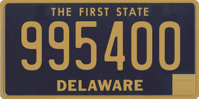 DE license plate 995400