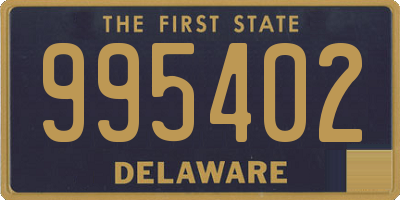 DE license plate 995402