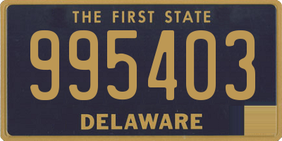 DE license plate 995403