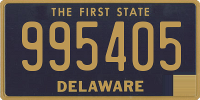 DE license plate 995405