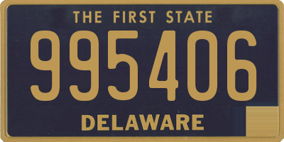 DE license plate 995406