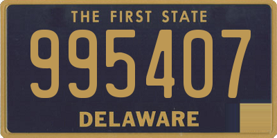 DE license plate 995407