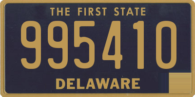 DE license plate 995410