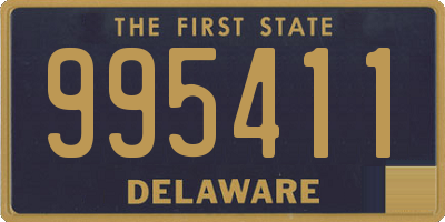 DE license plate 995411