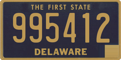 DE license plate 995412