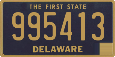 DE license plate 995413