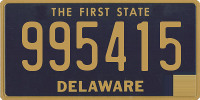 DE license plate 995415