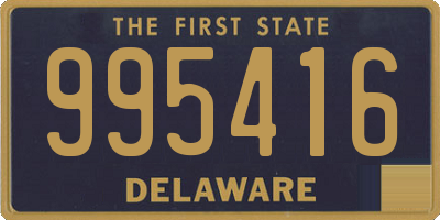 DE license plate 995416