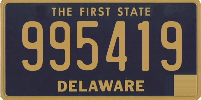 DE license plate 995419