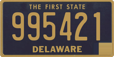 DE license plate 995421