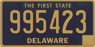 DE license plate 995423