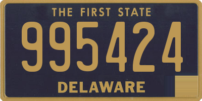 DE license plate 995424